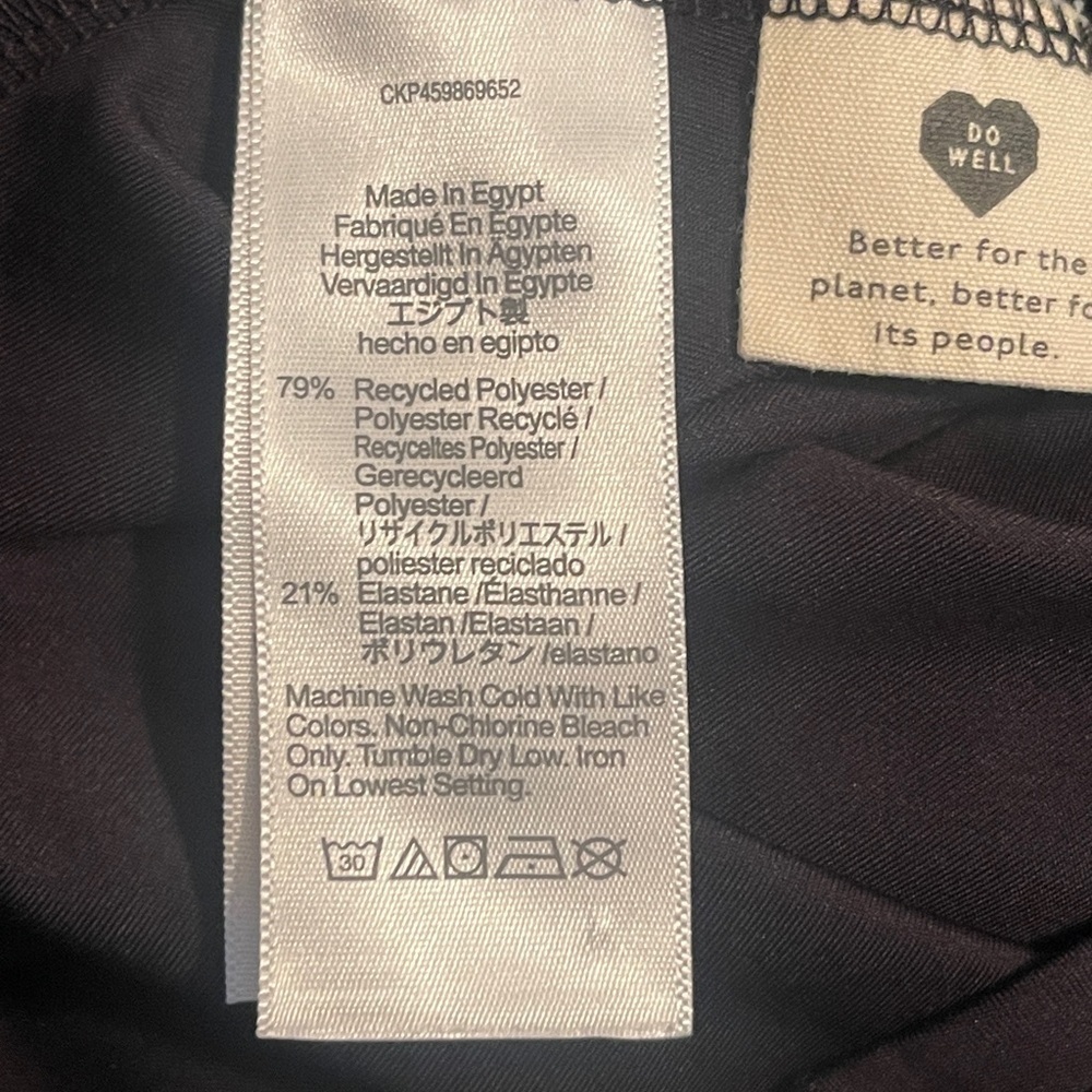 Madewell MWL Flex Fitness Dress XS Black Built In Shorts Athletic Exercise Ten - Picture 6 of 9